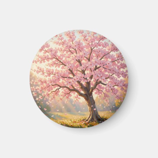 Blühender Kirschblütenbaum Frühling Magnet (Vorne)