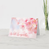 Blühender Komfort - Blank Sympathy Card Karte (Vorderseite)