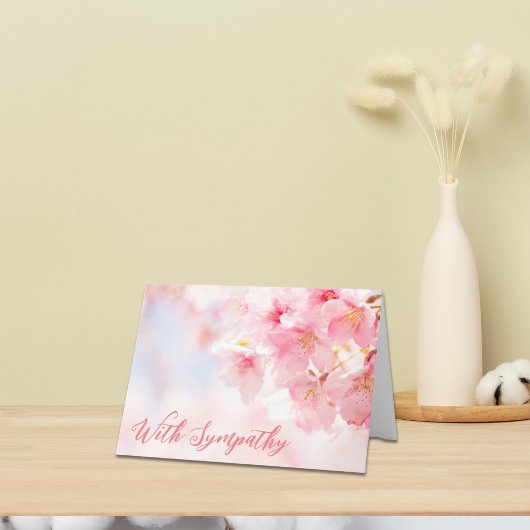 Blühender Komfort - Blank Sympathy Card Karte