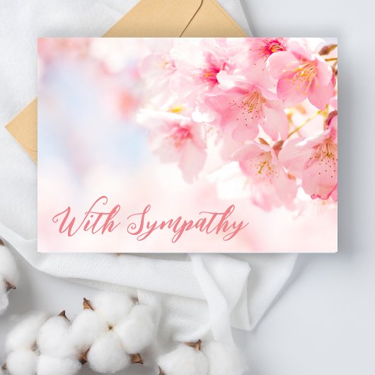 Blühender Komfort - Blank Sympathy Card Karte