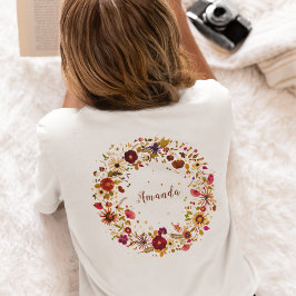 Blühender Kreis | Pressed Flower Art von S. Frigui T-Shirt