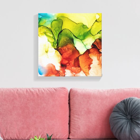 Blühender Leinwand (Insitu (Wohnzimmer))