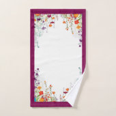 Blühender Lila Garten Badhandtuch Set (Handtuch)