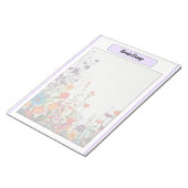Blühender Lila-Garten_ Brain Dump Notizblock (angewinkelt)