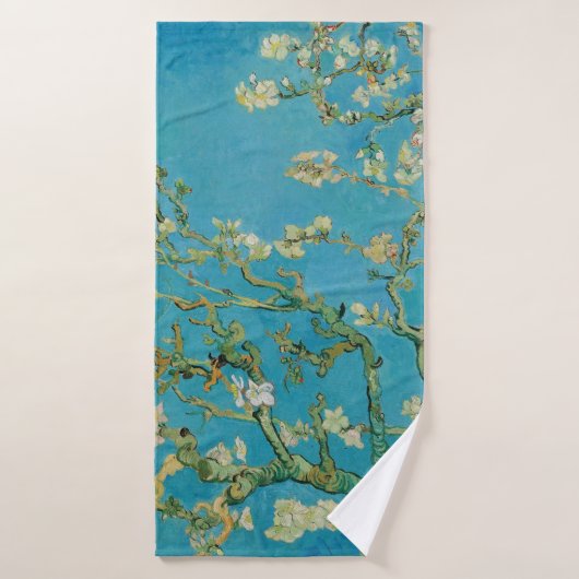 Blühender Mandelbaum durch Van Gogh Badehandtuch (Badehandtuch)