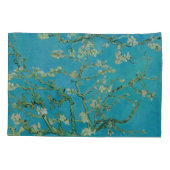 Blühender Mandelbaum durch Van Gogh Kissenbezug (Rückseite-Links)