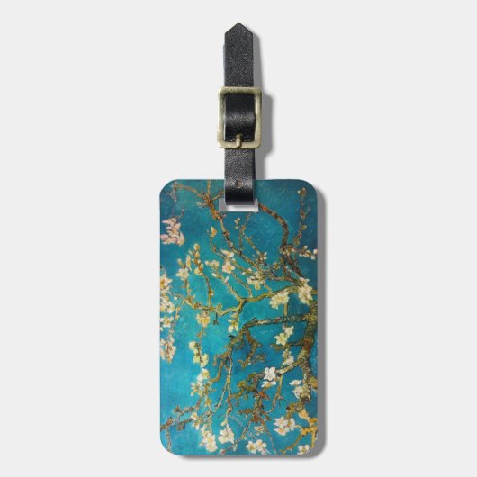 Blühender Mandelbaum Van Gogh Gepäckanhänger (Vorderseite vertikal)