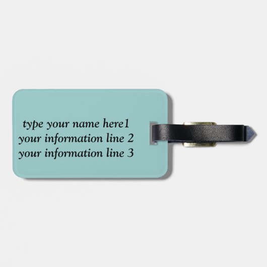 Blühender Mandelbaum Van Gogh Gepäckanhänger (Rückseite horizontal)