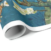 Blühender Mandelbaum, Vincent van Gogh. Geschenkpapier (Rolleneckpunkt)