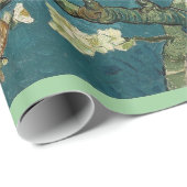 Blühender Mandelbaum, Vincent van Gogh Geschenkpapier (Rolleneckpunkt)