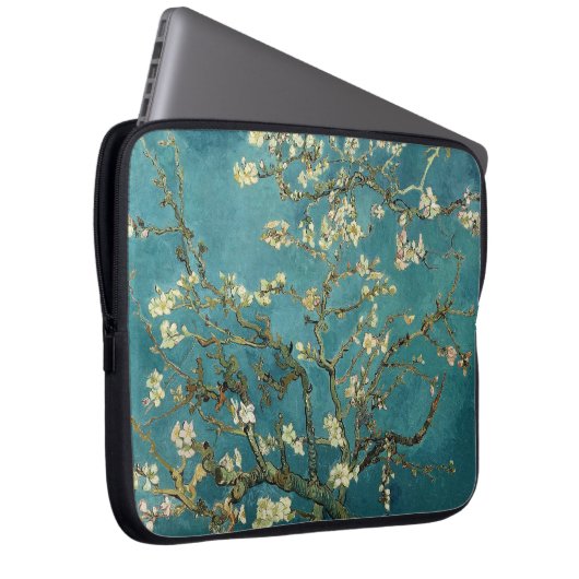 Blühender Mandelbaum, Vincent van Gogh. Laptopschutzhülle (Vorne Rechts)