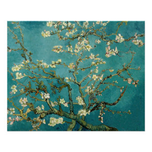 Blühender Mandelbaum Vintage Floral Van Gogh Poster