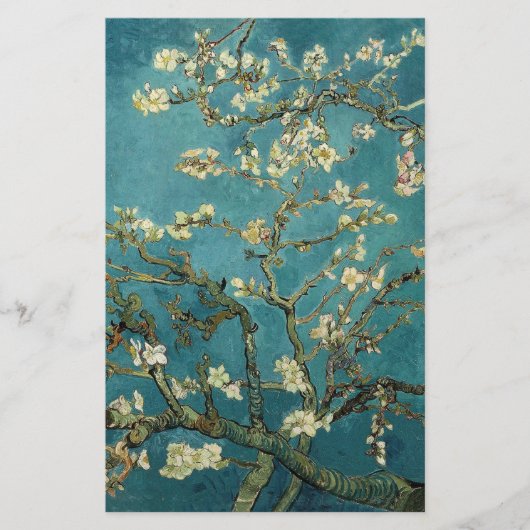 Blühender Mandelbaum von Vincent van Gogh. Briefpapier (Vorderseite)