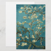 Blühender Mandelbaum von Vincent van Gogh. Briefpapier (Vorne/Hinten)