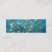 Blühender Mandelbaum von Vincent van Gogh. Mini Visitenkarte (Rückseite)