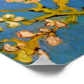 Blühender Mandelbaum von Vincent van Gogh Poster (Ecke)