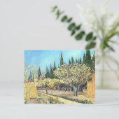 Blühender Obstgarten von Vincent van Gogh Postkarte (Stehend Vorderseite)