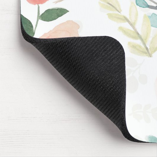 Blühender Pastellpfirsich der Freuden-| Mousepad (Ecke)