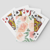 Blühender Pastellpfirsich der Freuden-| Spielkarten (Rückseite)