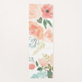 Blühender Pastellpfirsich der Freuden-| Yogamatte (Vorderseite)