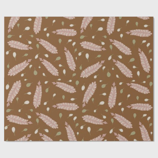 Blühender Pen-Garten – Elegantes Blumenverpackungs Geschenkpapier (Flach)