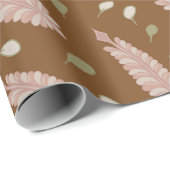 Blühender Pen-Garten – Elegantes Blumenverpackungs Geschenkpapier (Rolleneckpunkt)
