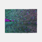 BLÜHENDER PFAU FLEECEDECKE (Vorderseite (Horizontal))