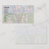 Blühender Pfirsich-Baum durch Vincent van Gogh Visitenkarte (Vorne/Hinten)