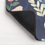 Blühender Pfirsich der Freuden-| u. blaue Rosen u. Mousepad (Ecke)