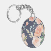 Blühender Pfirsich der Freuden-| u. blaue Rosen u. Schlüsselanhänger (Vorderseite links)