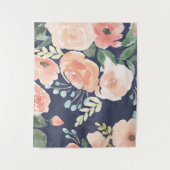 Blühender Pfirsich der Freuden-| u. blaue Rosen u. Wandteppich (Vorderseite)