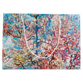 Blühender Pfirsichbaum, Van Gogh große Geschenktas Geschenktüte (Rückseite)