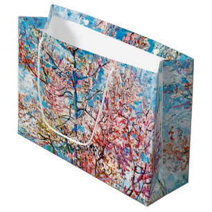 Blühender Pfirsichbaum, Van Gogh große Geschenktas Geschenktüte