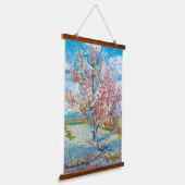 Blühender Pfirsichbaum, Van Gogh Wandteppich Mit Holzrahmen (Gewinkelt)