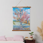 Blühender Pfirsichbaum, Van Gogh Wandteppich Mit Holzrahmen (Schlafzimmer)