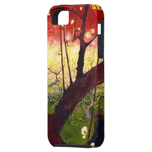 Blühender Pflaumen-Baum Van Gogh nach Hiroshige Case-Mate iPhone Hülle (Rückseite Links)