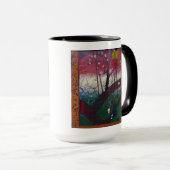 Blühender Pflaumen-Baum Van Gogh Tasse (VorderseiteRechts)