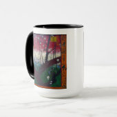 Blühender Pflaumen-Baum Van Gogh Tasse (Vorderseite Links)
