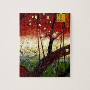 Blühender Pflaumenbaum nach Hiroshige von Van Gogh Puzzle