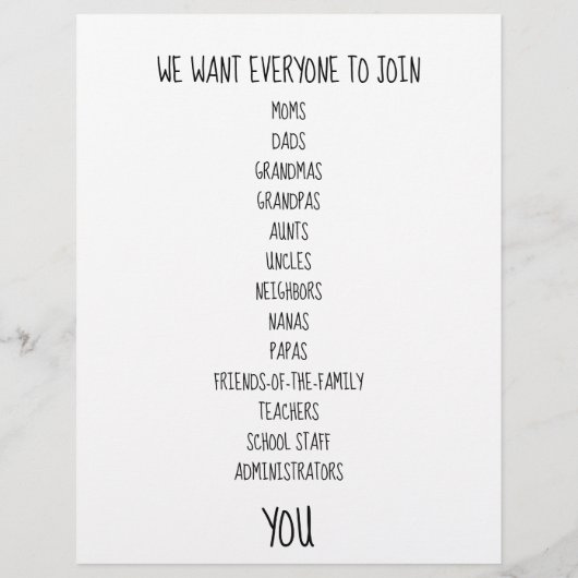 Blühender PTA-Flyer Flyer (Hinten)