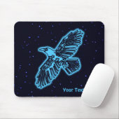 Blühender Raven auf Stars Mousepad (Mit Mouse)