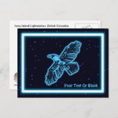 Blühender Raven auf Stars Postkarte (Vorne/Hinten)