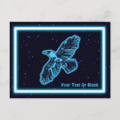 Blühender Raven auf Stars Postkarte (Vorderseite)