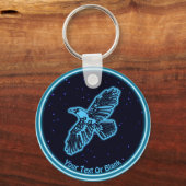 Blühender Raven auf Stars Schlüsselanhänger (Vorderseite)