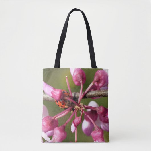 Blühender Redbug mit Ladybug Tasche (Vorderseite)
