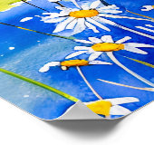 Blühender Riverbank Havelland Watercolor Style Poster (Ecke)