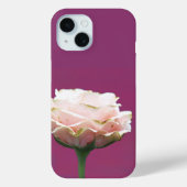 Blühender Rose Single auf Magenta Case-Mate iPhone Hülle (Rückseite)
