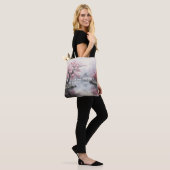 Blühender Sakura Garten Traditioneller Garten Tasche (Am Model)