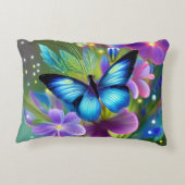 Blühender Schmetterling in Fairy Garden Dekokissen (Rückseite)