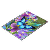 Blühender Schmetterling in Fairy Garden Notizblock (Linke Seite)